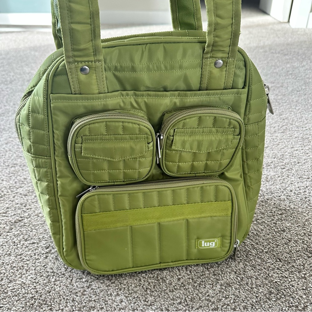 Lug Puddle Jumper Overnight Travel Gym Bag Lime Green - Picture 5 of 13